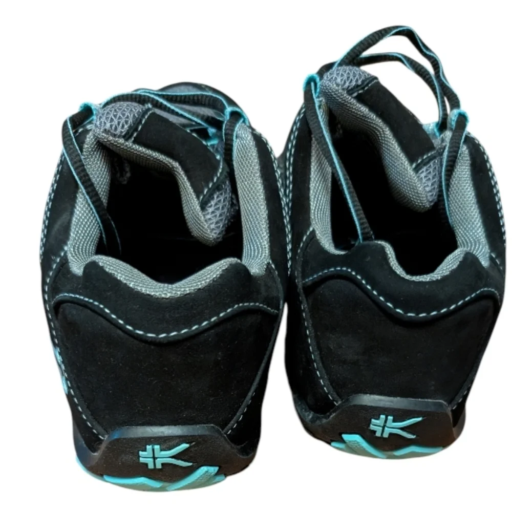 KURU Chicane Women's Trail Hiking Shoes black and aqua glitter lace up size 6.5 - Picture 5 of 8